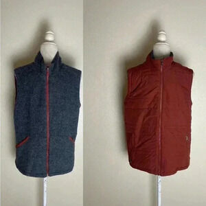 Toad & Co Men's‎ Quilted Reversible Wool Blend Vest S